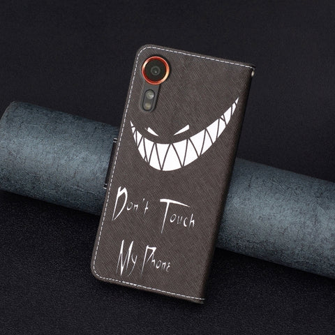 Colored Drawing Pattern Leather Phone Case, For Samsung Galaxy Xcover 7