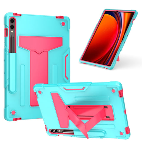 T Holder Robot Silicone Hybrid PC Tablet Case, For Samsung Galaxy Tab S9 FE+ / S9+, For Samsung Galaxy Tab S9 FE / S9, For Samsung Galaxy Tab A9+, For Samsung Galaxy Tab A9