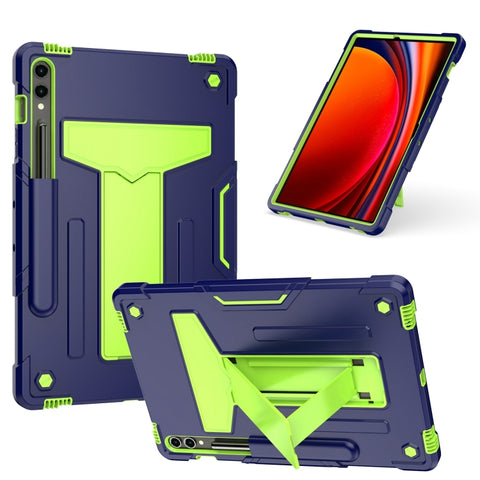 T Holder Robot Silicone Hybrid PC Tablet Case, For Samsung Galaxy Tab S9 FE+ / S9+, For Samsung Galaxy Tab S9 FE / S9, For Samsung Galaxy Tab A9+, For Samsung Galaxy Tab A9