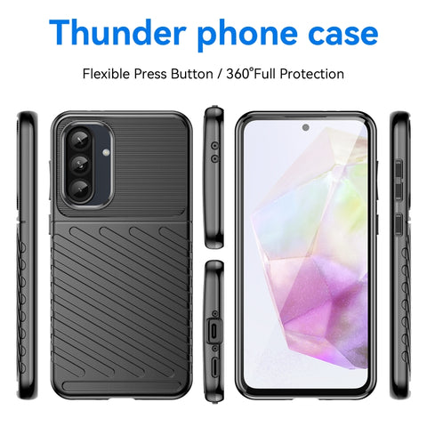 Thunderbolt Shockproof TPU Phone Case, For Samsung Galaxy A56 5G, For Samsung Galaxy A36 5G, For Samsung Galaxy M14 4G, For Samsung Galaxy A15 5G / A15 LTE, For Samsung Galaxy A55, For Samsung Galaxy A35, For Samsung Galaxy A05s, For Samsung Galaxy A25 5G