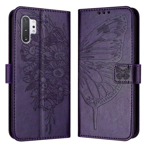 Embossed Butterfly Leather Phone Case, For Samsung Galaxy A81 / M60s /Note10 Lite, For Samsung Galaxy A10s / M10s, For Samsung Galaxy A20s, For Samsung Galaxy Note10, For Samsung Galaxy Note10+, For Samsung Galaxy A20e / A10e