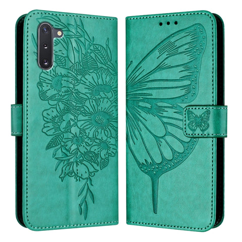 Embossed Butterfly Leather Phone Case, For Samsung Galaxy A81 / M60s /Note10 Lite, For Samsung Galaxy A10s / M10s, For Samsung Galaxy A20s, For Samsung Galaxy Note10, For Samsung Galaxy Note10+, For Samsung Galaxy A20e / A10e