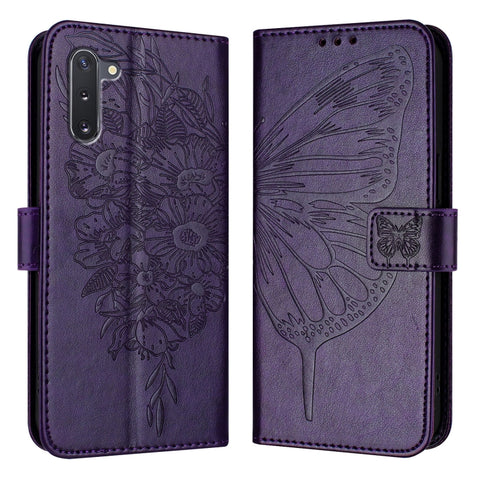 Embossed Butterfly Leather Phone Case, For Samsung Galaxy A81 / M60s /Note10 Lite, For Samsung Galaxy A10s / M10s, For Samsung Galaxy A20s, For Samsung Galaxy Note10, For Samsung Galaxy Note10+, For Samsung Galaxy A20e / A10e