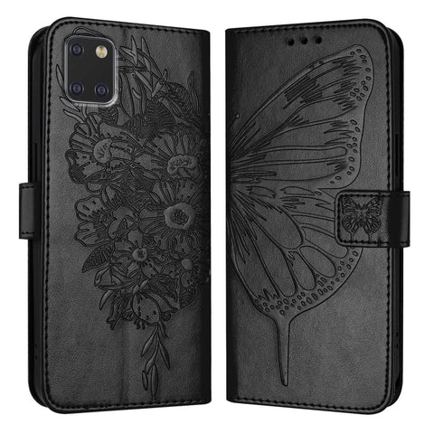Embossed Butterfly Leather Phone Case, For Samsung Galaxy A81 / M60s /Note10 Lite, For Samsung Galaxy A10s / M10s, For Samsung Galaxy A20s, For Samsung Galaxy Note10, For Samsung Galaxy Note10+, For Samsung Galaxy A20e / A10e