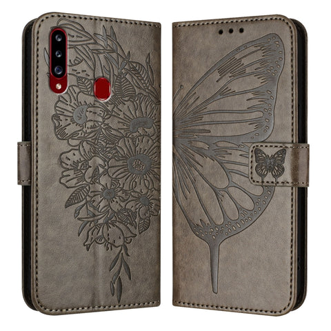 Embossed Butterfly Leather Phone Case, For Samsung Galaxy A81 / M60s /Note10 Lite, For Samsung Galaxy A10s / M10s, For Samsung Galaxy A20s, For Samsung Galaxy Note10, For Samsung Galaxy Note10+, For Samsung Galaxy A20e / A10e