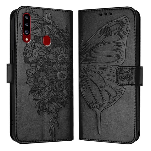 Embossed Butterfly Leather Phone Case, For Samsung Galaxy A81 / M60s /Note10 Lite, For Samsung Galaxy A10s / M10s, For Samsung Galaxy A20s, For Samsung Galaxy Note10, For Samsung Galaxy Note10+, For Samsung Galaxy A20e / A10e
