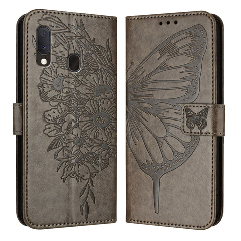 Embossed Butterfly Leather Phone Case, For Samsung Galaxy A81 / M60s /Note10 Lite, For Samsung Galaxy A10s / M10s, For Samsung Galaxy A20s, For Samsung Galaxy Note10, For Samsung Galaxy Note10+, For Samsung Galaxy A20e / A10e