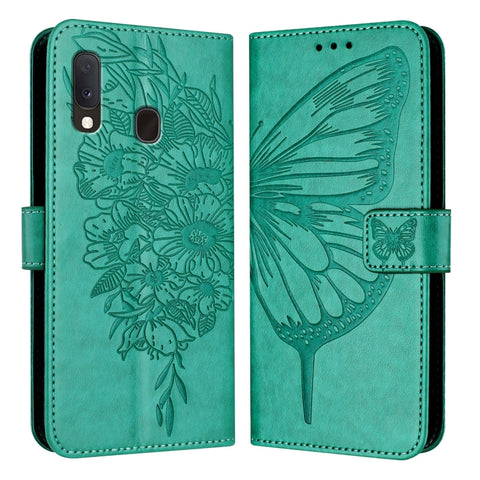 Embossed Butterfly Leather Phone Case, For Samsung Galaxy A81 / M60s /Note10 Lite, For Samsung Galaxy A10s / M10s, For Samsung Galaxy A20s, For Samsung Galaxy Note10, For Samsung Galaxy Note10+, For Samsung Galaxy A20e / A10e