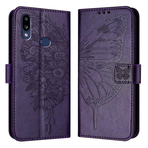 Embossed Butterfly Leather Phone Case, For Samsung Galaxy A81 / M60s /Note10 Lite, For Samsung Galaxy A10s / M10s, For Samsung Galaxy A20s, For Samsung Galaxy Note10, For Samsung Galaxy Note10+, For Samsung Galaxy A20e / A10e