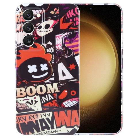 Painted Pattern Precise Hole PC Phone Case, For Samsung Galaxy S23+ 5G