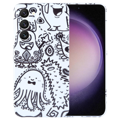 Painted Pattern Precise Hole PC Phone Case, For Samsung Galaxy S23 5G