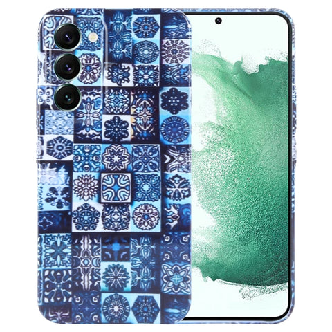 Painted Pattern Precise Hole PC Phone Case, For Samsung Galaxy S22+ 5G