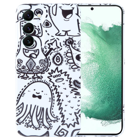 Painted Pattern Precise Hole PC Phone Case, For Samsung Galaxy S22+ 5G