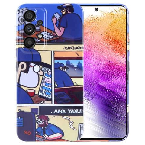 Painted Pattern Precise Hole PC Phone Case, For Samsung Galaxy A73 5G