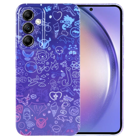 Painted Pattern Precise Hole PC Phone Case, For Samsung Galaxy A54 5G