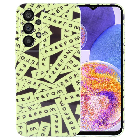 Painted Pattern Precise Hole PC Phone Case, For Samsung Galaxy A23