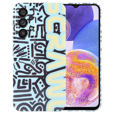 Painted Pattern Precise Hole PC Phone Case, For Samsung Galaxy A23