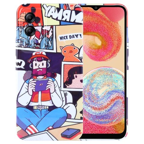Painted Pattern Precise Hole PC Phone Case, For Samsung Galaxy A04e