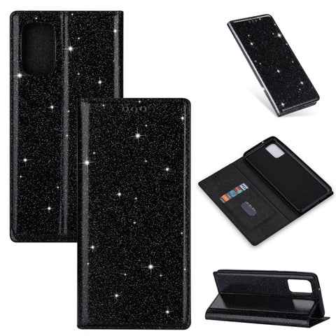 Ultrathin Glitter Magnetic Horizontal Flip Leather Case with Holder & Card Slots, For Samsung Galaxy Note 10, For Samsung Galaxy Note 10 Plus, For Samsung Galaxy S9, For Samsung Galaxy S10, For Samsung Galaxy S10e, For Samsung Galaxy S10+              ...