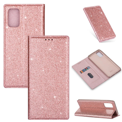 Ultrathin Glitter Magnetic Horizontal Flip Leather Case with Holder & Card Slots, For Samsung Galaxy Note 10, For Samsung Galaxy Note 10 Plus, For Samsung Galaxy S9, For Samsung Galaxy S10, For Samsung Galaxy S10e, For Samsung Galaxy S10+              ...