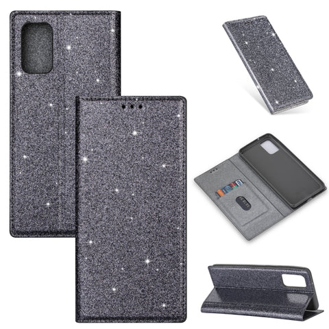 Ultrathin Glitter Magnetic Horizontal Flip Leather Case with Holder & Card Slots, For Samsung Galaxy Note 10, For Samsung Galaxy Note 10 Plus, For Samsung Galaxy S9, For Samsung Galaxy S10, For Samsung Galaxy S10e, For Samsung Galaxy S10+              ...