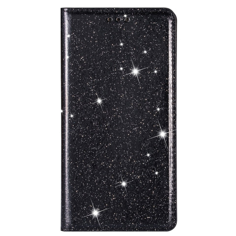 Ultrathin Glitter Magnetic Horizontal Flip Leather Case with Holder & Card Slots, For Samsung Galaxy A40S