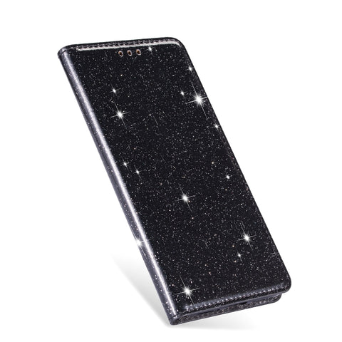 Ultrathin Glitter Magnetic Horizontal Flip Leather Case with Holder & Card Slots, For Samsung Galaxy A40S