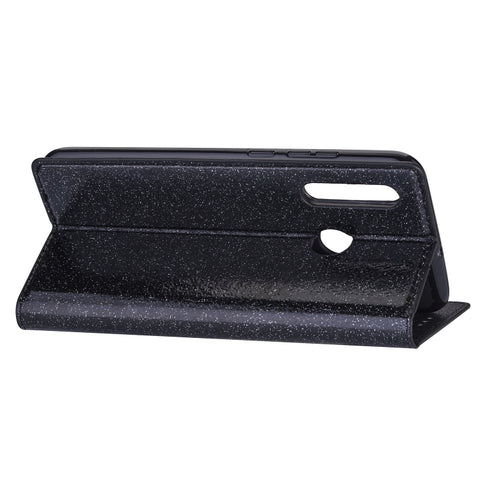 Ultrathin Glitter Magnetic Horizontal Flip Leather Case with Holder & Card Slots, For Samsung Galaxy A40S