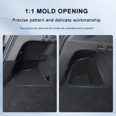 For Tesla Model Y 2021-2023 2pcs / Set Car Trunk Side Storage Box, Flagship Model, with Cover, without Cover