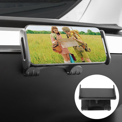 For Tesla Model 3 / Y Car Co-pilot Glove Box Hook Phone Tablet Holder, Hook Base, Hook Base + Phone Bracket