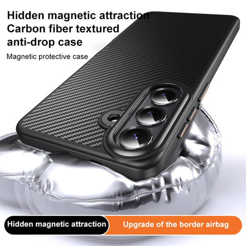 MagSafe Kevlar Fiber Shockproof Phone Case, For Samsung Galaxy S26+ 5G, For Samsung Galaxy S26 Ultra 5G, For Samsung Galaxy S26 5G, For Samsung Galaxy S25 5G, For Samsung Galaxy S25+ 5G, For Samsung Galaxy S25 Ultra 5G, For Samsung Galaxy S23 Ultra 5G