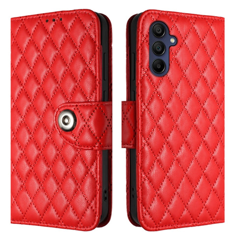 Rhombic Texture Flip Leather Phone Case with Lanyard, For Samsung Galaxy A15 5G, For Samsung Galaxy A55, For Samsung Galaxy A35, For Samsung Galaxy S24 Ultra 5G, For Samsung Galaxy S24+ 5G, For Samsung Galaxy S24 5G, For Samsung Galaxy A05             ...