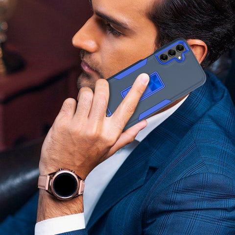 Magnetic Holder PC + TPU Phone Case, For Samsung Galaxy A15