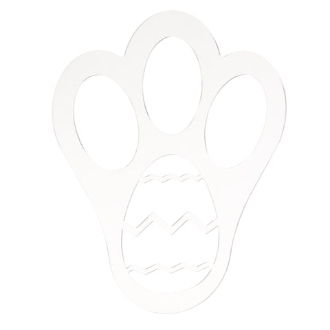 Acrylic Easter Decoration Rabbit Footprint Template, Single Footprint, Dual Footprint
