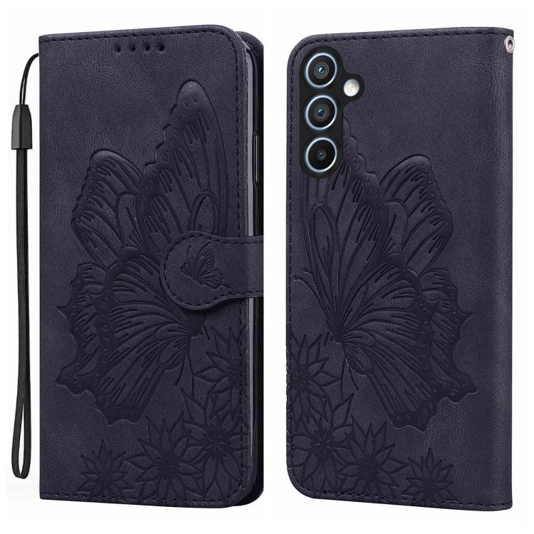 Retro Skin Feel Butterflies Embossing Horizontal Flip Leather Phone Case, For Samsung Galaxy A16 5G, For Samsung Galaxy A55 5G, For Samsung Galaxy A35 5G