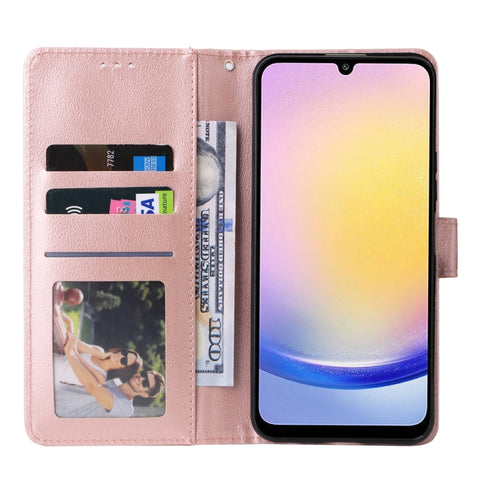 3-Card Slots Multifunctional Leather Phone Case, For Galaxy A25 5G