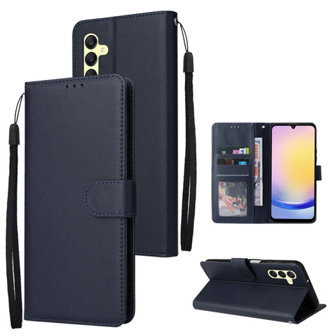 3-Card Slots Multifunctional Leather Phone Case, For Galaxy A25 5G