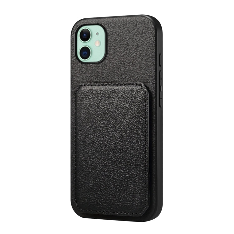 D04 Calf Texture Dual Card Slot Holder Phone Case, For iPhone 11, For iPhone 11 Pro, For iPhone X / XS, For iPhone XR, For iPhone XS Max, For iPhone 7 Plus / 8 Plus