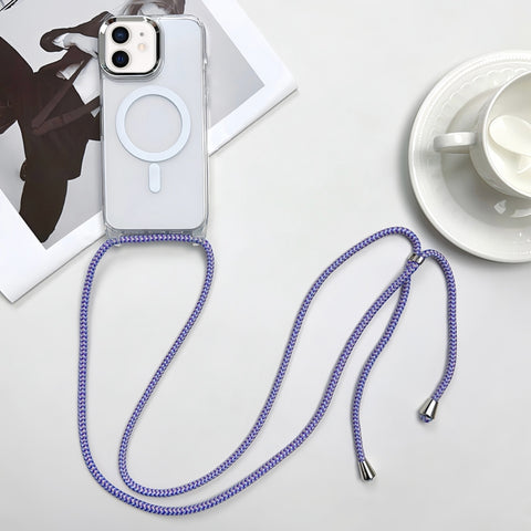 MagSafe Magnetic PC + TPU Phone Case with Lanyard, For iPhone 12, For iPhone 12 Pro Max, For iPhone 12 Pro, For iPhone 11 Pro Max, For iPhone 11