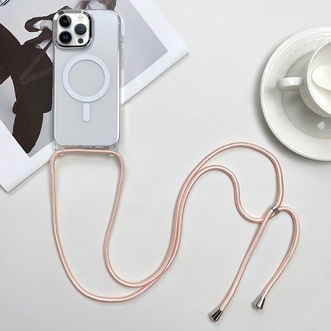 MagSafe Magnetic PC + TPU Phone Case with Lanyard, For iPhone 12, For iPhone 12 Pro Max, For iPhone 12 Pro, For iPhone 11 Pro Max, For iPhone 11