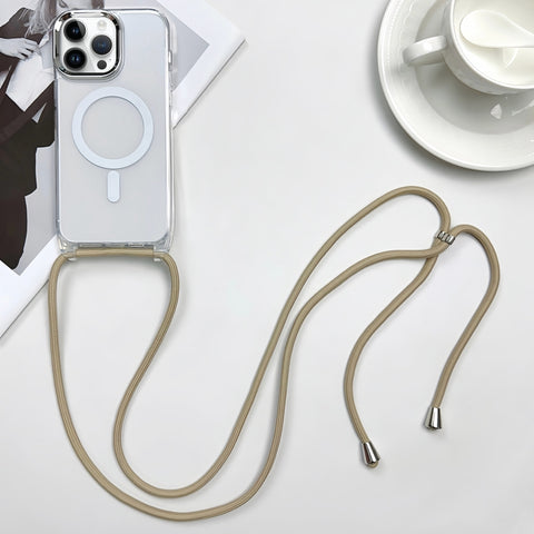 MagSafe Magnetic PC + TPU Phone Case with Lanyard, For iPhone 12, For iPhone 12 Pro Max, For iPhone 12 Pro, For iPhone 11 Pro Max, For iPhone 11