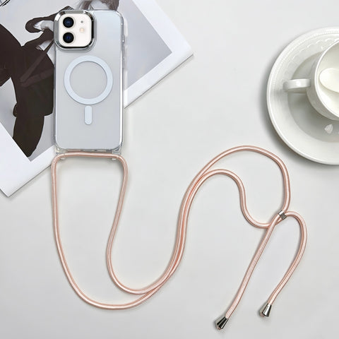 MagSafe Magnetic PC + TPU Phone Case with Lanyard, For iPhone 12, For iPhone 12 Pro Max, For iPhone 12 Pro, For iPhone 11 Pro Max, For iPhone 11