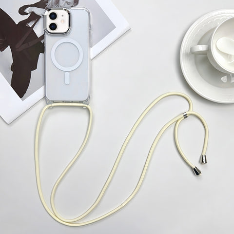 MagSafe Magnetic PC + TPU Phone Case with Lanyard, For iPhone 12, For iPhone 12 Pro Max, For iPhone 12 Pro, For iPhone 11 Pro Max, For iPhone 11