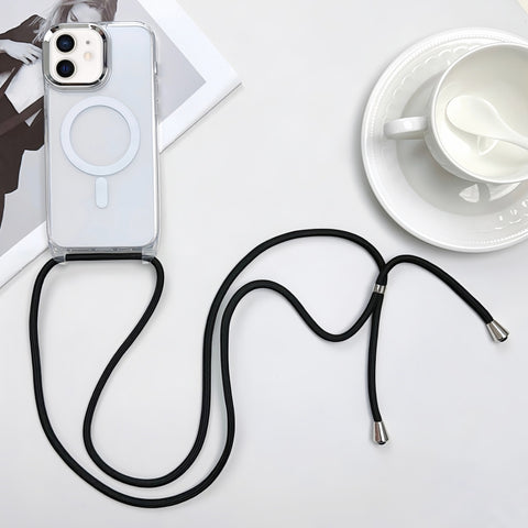 MagSafe Magnetic PC + TPU Phone Case with Lanyard, For iPhone 12, For iPhone 12 Pro Max, For iPhone 12 Pro, For iPhone 11 Pro Max, For iPhone 11