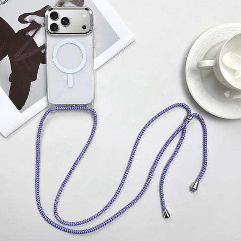 MagSafe Magnetic PC + TPU Phone Case with Lanyard, For iPhone 18 Pro / 17 Pro, For iPhone 18 Pro Max / 17 Pro Max, For iPhone 17e / 16e, For iPhone 17