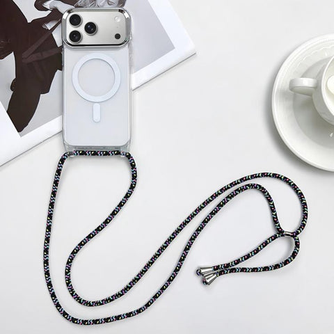 MagSafe Magnetic PC + TPU Phone Case with Lanyard, For iPhone 18 Pro / 17 Pro, For iPhone 18 Pro Max / 17 Pro Max, For iPhone 17e / 16e, For iPhone 17