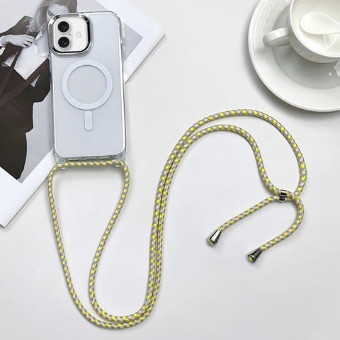 MagSafe Magnetic PC + TPU Phone Case with Lanyard, For iPhone 18 Pro / 17 Pro, For iPhone 18 Pro Max / 17 Pro Max, For iPhone 17e / 16e, For iPhone 17