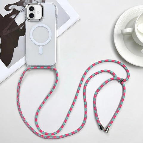 MagSafe Magnetic PC + TPU Phone Case with Lanyard, For iPhone 18 Pro / 17 Pro, For iPhone 18 Pro Max / 17 Pro Max, For iPhone 17e / 16e, For iPhone 17