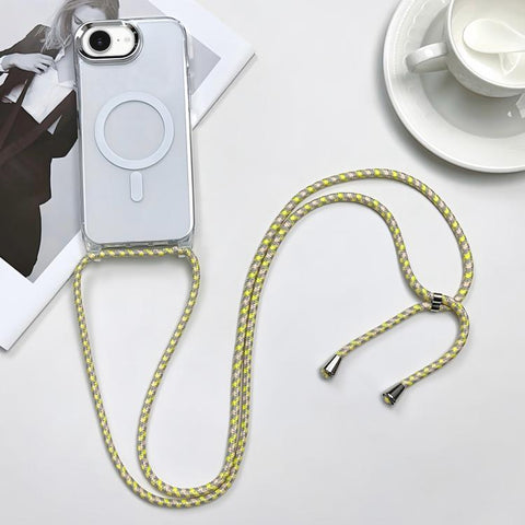 MagSafe Magnetic PC + TPU Phone Case with Lanyard, For iPhone 18 Pro / 17 Pro, For iPhone 18 Pro Max / 17 Pro Max, For iPhone 17e / 16e, For iPhone 17