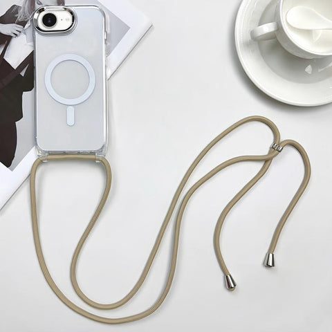 MagSafe Magnetic PC + TPU Phone Case with Lanyard, For iPhone 18 Pro / 17 Pro, For iPhone 18 Pro Max / 17 Pro Max, For iPhone 17e / 16e, For iPhone 17